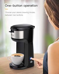 Each k cup is packaged sealed with ground coffee and a paper filter, just on a smaller scale it's basically the same as a pot of coffee. Buy Sboly Single Serve Coffee Maker Brewer For K Cup Pod Ground Coffee Thermal Drip Instant Coffee Machine Online In Turkey 110186951