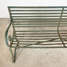Garden Bench In Wrought Iron And Metal