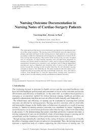 Pdf Nursing Outcome Documentation In Nursing Notes Of