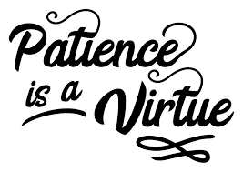 patience is a virtue graphic by design