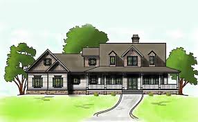 Low Country Farmhouse Plan With Wrap