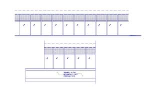 Glass Wall Facade Design Cad Drawing