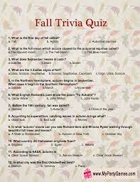 Questions and answers about folic acid, neural tube defects, folate, food fortification, and blood folate concentration. Free Printable Fall Trivia Quiz Trivia Quiz Trivia Questions And Answers Trivia