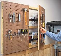 Peg Board With Storage Pegboard