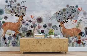 fawna and flora wall mural