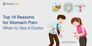 top 10 reasons for stomach pain when