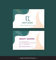 beauty salon business card template