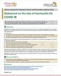Maybe you would like to learn more about one of these? Statement On The Use Of Ivermectin For Covid 19 Africa Cdc