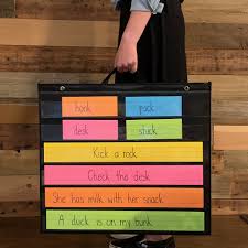 Double Sided Black Table Hanging Pocket Chart Pdx Reading