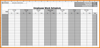 Calendar Employee Schedule Template Printable Schedule Template