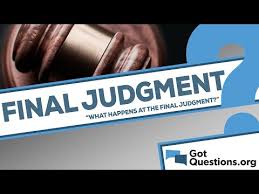 what happens at the final judgment