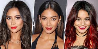 Natural red hair has always been part of your signature look, and you have had people tell you your whole life how i have curly hair; 7 Celebs With Black Hair Highlights We Love Highlights For Black Hair