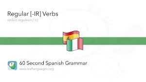 If you are just looking to translate a word, then you may want to use our. Spanish Grammar Present Indicative Tense With Ir Verbs The Leaf Project