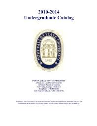 2010 2016 undergraduate catalog fort