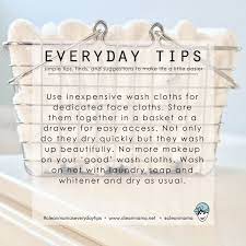 everyday tips wash cloths