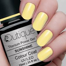 Gel Nail Polish Sunshine Light Yellow Qutique