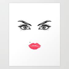 printable art makeup face makeup