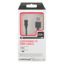 Save On Mobilcharge Lightning To Usb Sync And Charge Cable 3 3 Ft Made For Iphone Order Online Delivery Giant