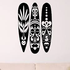 African Masks Wall Sticker Decal
