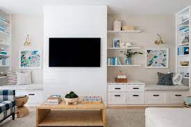 Bookshelves Flanking Tv Design Ideas