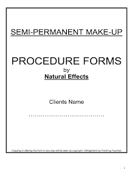 permanent makeup consent form pdf