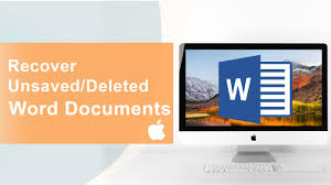 deleted word doents on mac