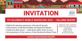 Every world water day there are hundreds, maybe thousands, of diverse events around the world dedicated to water. D22ke Xvm6zqpm