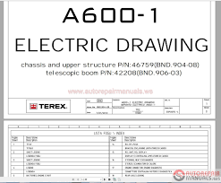 Terex Rough Terrain Crane A600 Workshop Manual Auto Repair