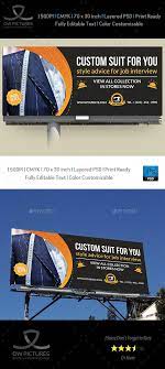 You can be made popular by the fact that customers know that they can find a particular designer in your boutique. Tailor Fashion Billboard Template Billboard Billboard Design Shop Banner Design
