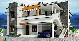 Duplex House In Flat Roof Style