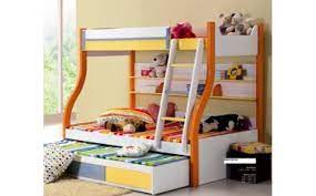 kevin kids bunk bed with trundle