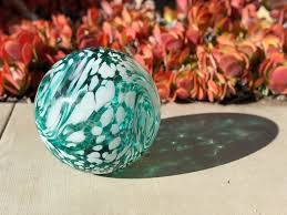 10 Solar Led Art Glass Gaze Ball