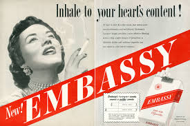 Image result for 1954 - The American Cancer Society reported significantly higher death rates among cigarette smokers than among non-smokers.