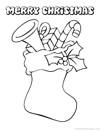This post may contain affiliate links. Printable Christmas Stocking Coloring Page