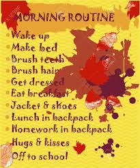 Pupils Morning Routine Back To School Theme A Beautifully