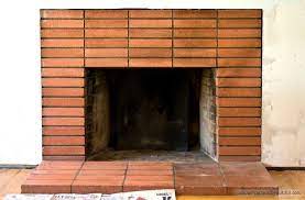how to clean a brick fireplace before