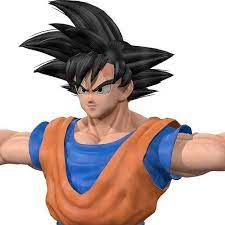Goku 3d Model Rigged gambar png