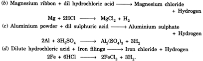 Dilute Sulphuric Acid Reacts