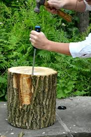 Tree Stump Side Table Diy Sumersun