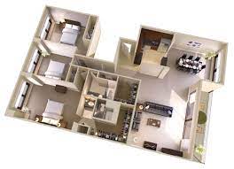 three bedroom two bath apartments in
