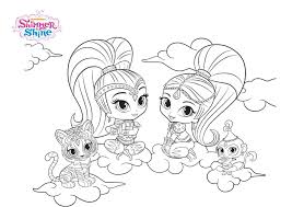 Cool colors are not overpowering and tend to recede in space. Shimmer And Shine Coloring Pages Print For Free Best Collection