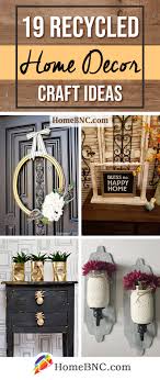 19 recycled home decor craft ideas and
