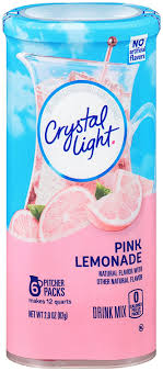 Amazon Com Crystal Light Pink Lemonade Drink Mix 36 Pitcher Packets 6 Canisters Of 6 Grocery Gourmet Food
