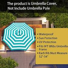 Outdoor Umbrella Canopy Blue