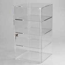 acrylic counter top tower display case