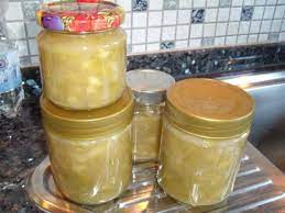 Bananen rhabarber marmelade