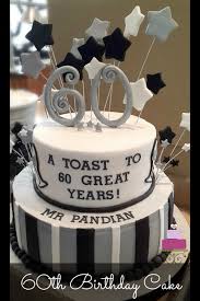 This is the best idea to wish anyone online. 60th Birthday Cake A Black And Silver Design Decorated Treats