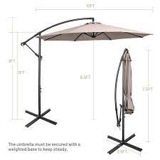 Cantilever Tilt Offset Patio Umbrella