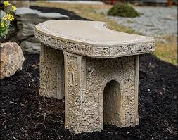 48 Concrete Curved Garden Bench