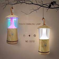 Usb Wood Grain Night Light Portable